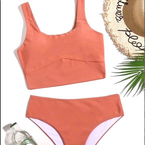 SHEIN Other - Plain High Waisted Bikini Swimsuit